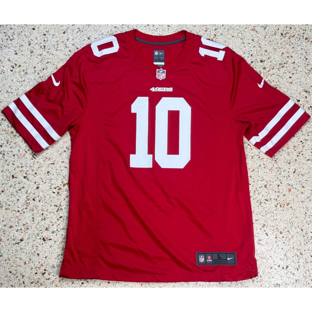Nike NFL San Francisco 49ers #10 Jimmy Garoppolo Football Jersey Size Large